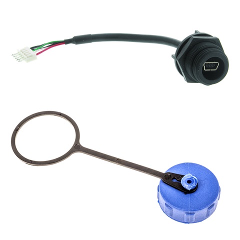 PA66/IP68 waterproof external USB connector